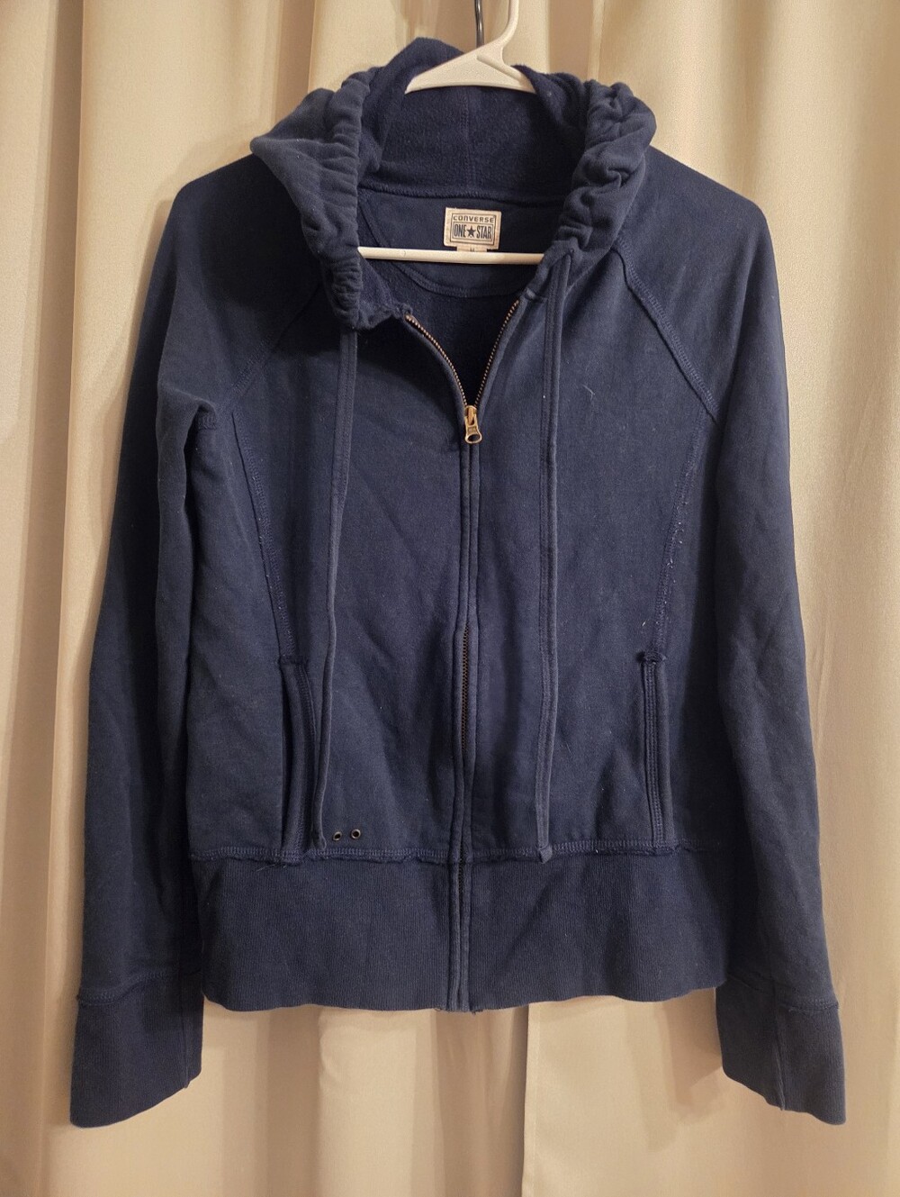 CONVERSE ONE STAR Hoodie With Pockets, Size M